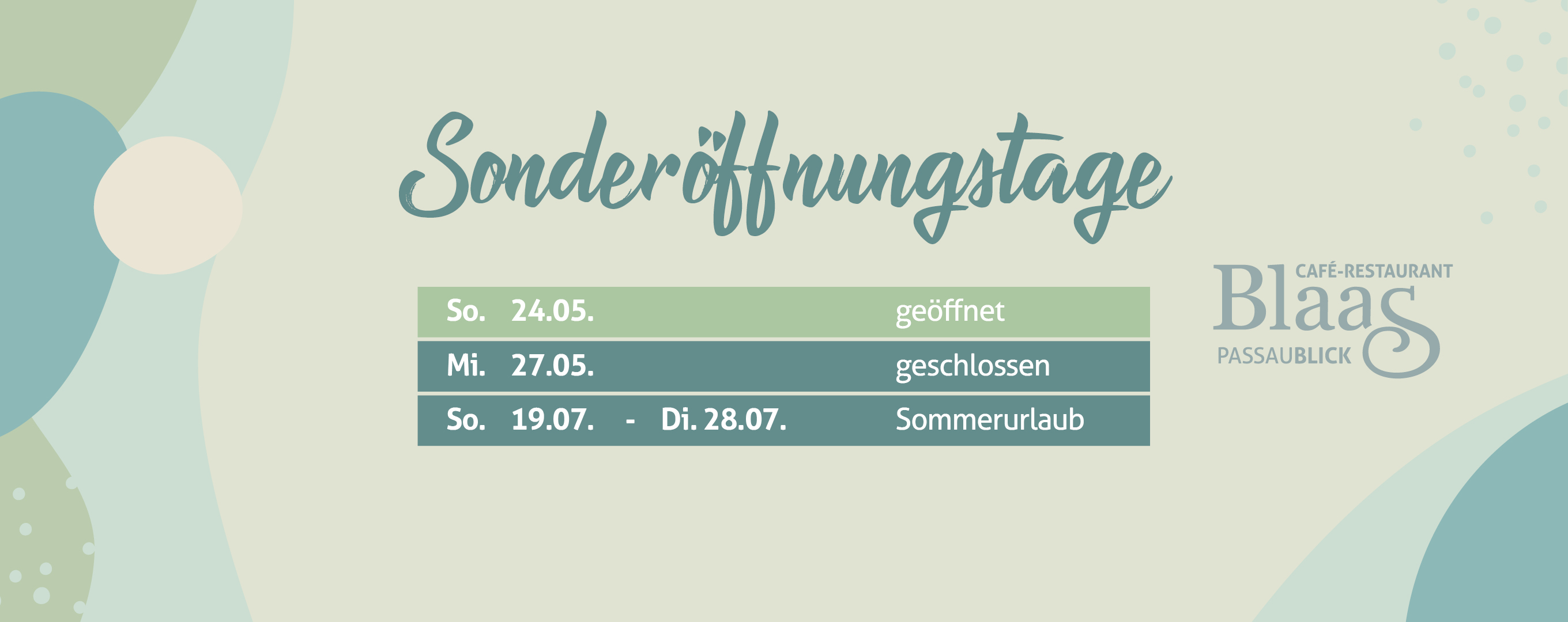Sonderöffnungstage 2026-06