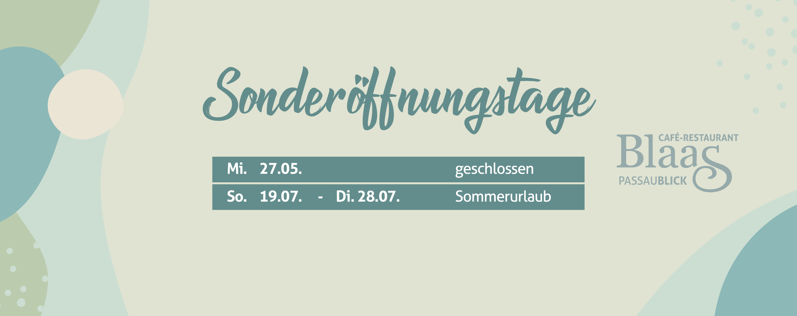Sonderöffnungstage 2026-07